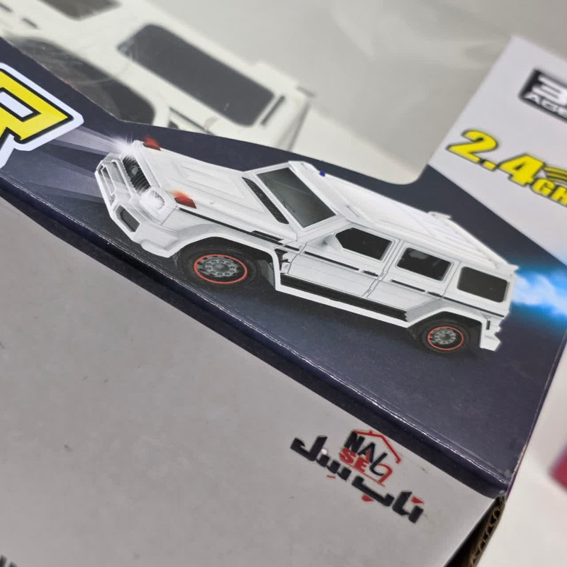 ماشین بازی کنترلی ناب سل مدل بنز جی کلاس دودزا شارژی چراغدار به همراه جاسوییچی Mercedes-Benz G-Class