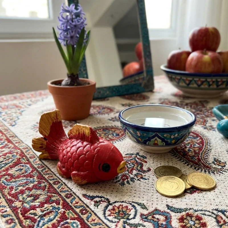 مجسمه طرح ماهی مدل سال نو