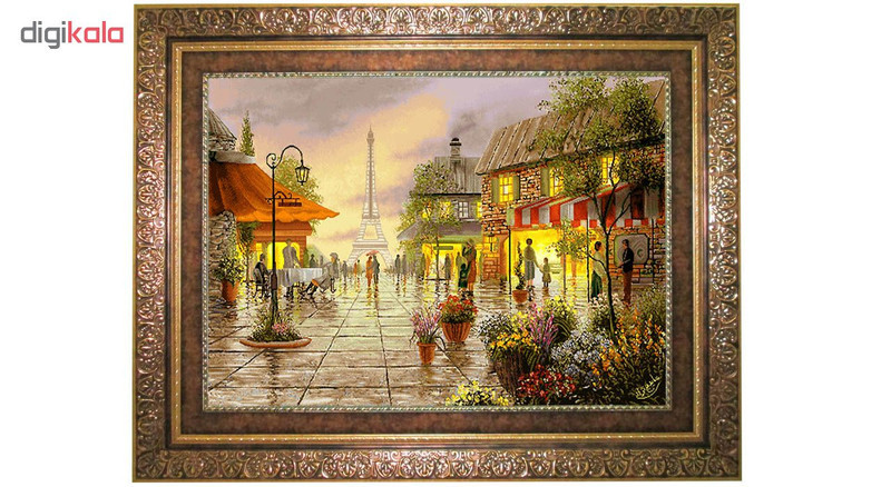 تابلو فرش ماشینی نقش نگار رضوی طرح منظره کد 1625C