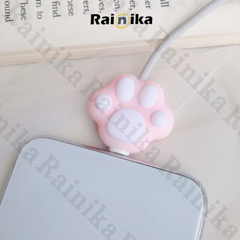 محافظ کابل شارژ و هندزفری رینیکا مدل Paw Pin KK 03 مجموعه 3 عددی