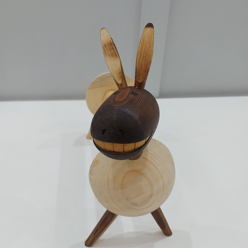نگهدارنده دستمال کاغذی مدل الاغ چوبی