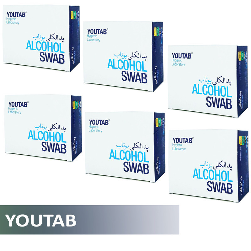 پد الکلی یوتاب مدل Antiseptic 6 مجموعه 6 عددی