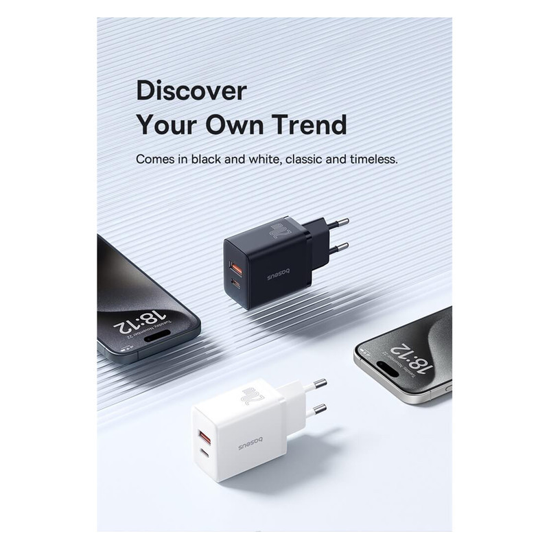 شارژر دیواری 20 وات بیسوس مدل Cube 20W