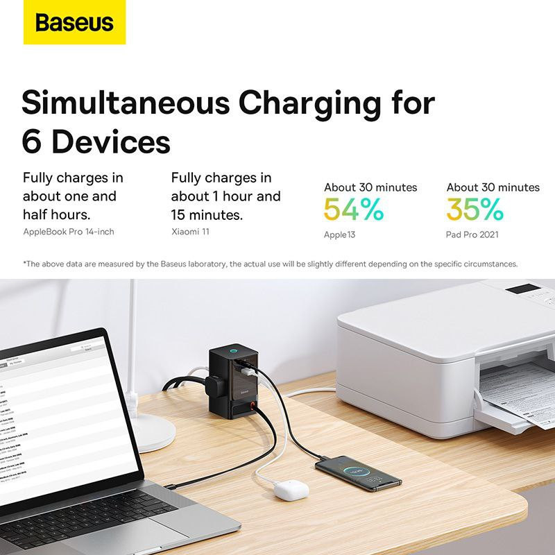 شارژر رومیزی باسئوس مدل PSLR000001 به همراه کابل USB-C