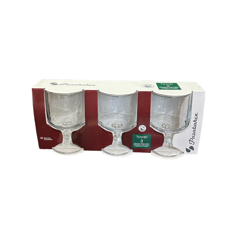 دسرخوری پاشاباغچه مدل Tower کد 44044 بسته 3 عددی