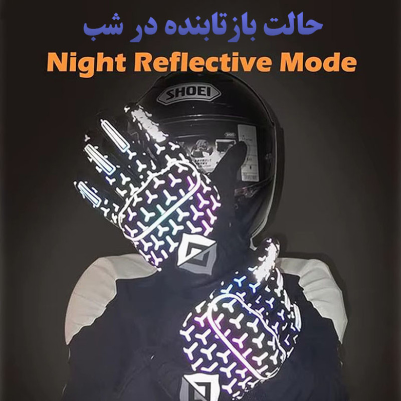 دستکش موتورسواری مد ریسینگ کد 01L