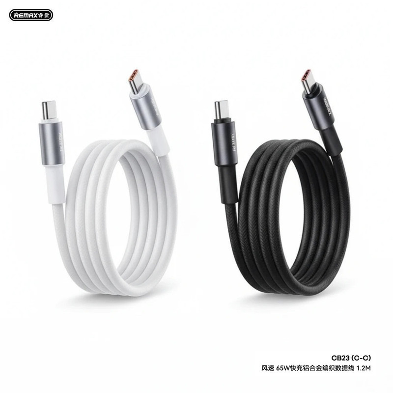 کابل تبدیل USB-C ریمکس مدل SUPER FAST CHARGE- 65W طول 1.2 متر