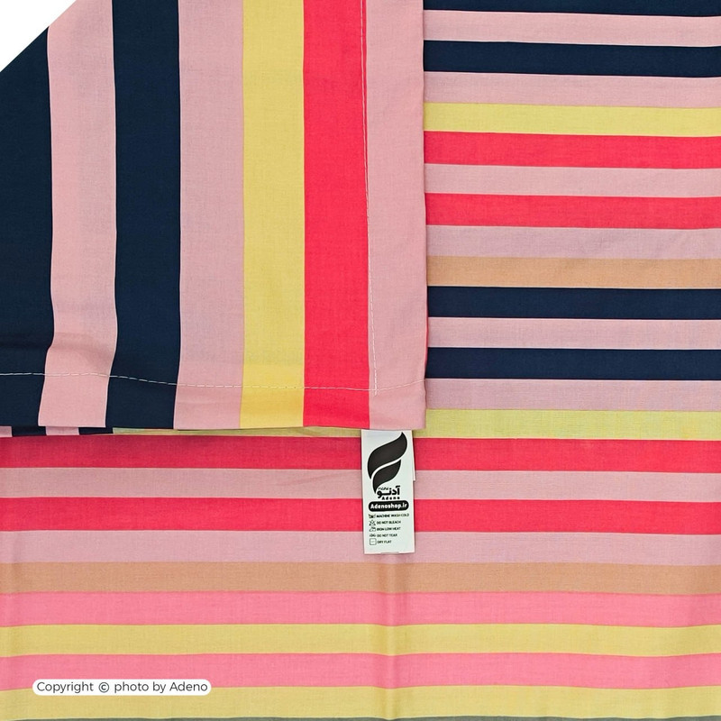روکش لحاف فیلور آدنو مدل Colored stripes کد FI51 یک نفره سایز 220x160 سانتی‌متر