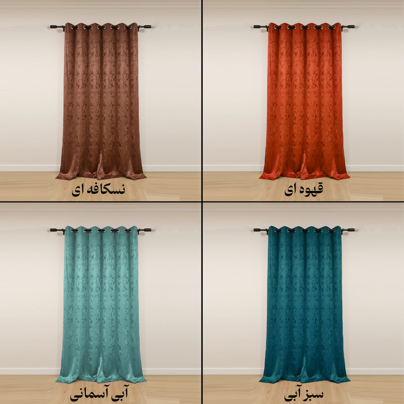 پرده پانچ مدل مخمل پیکسل سایز 280x170 سانتی‌متر