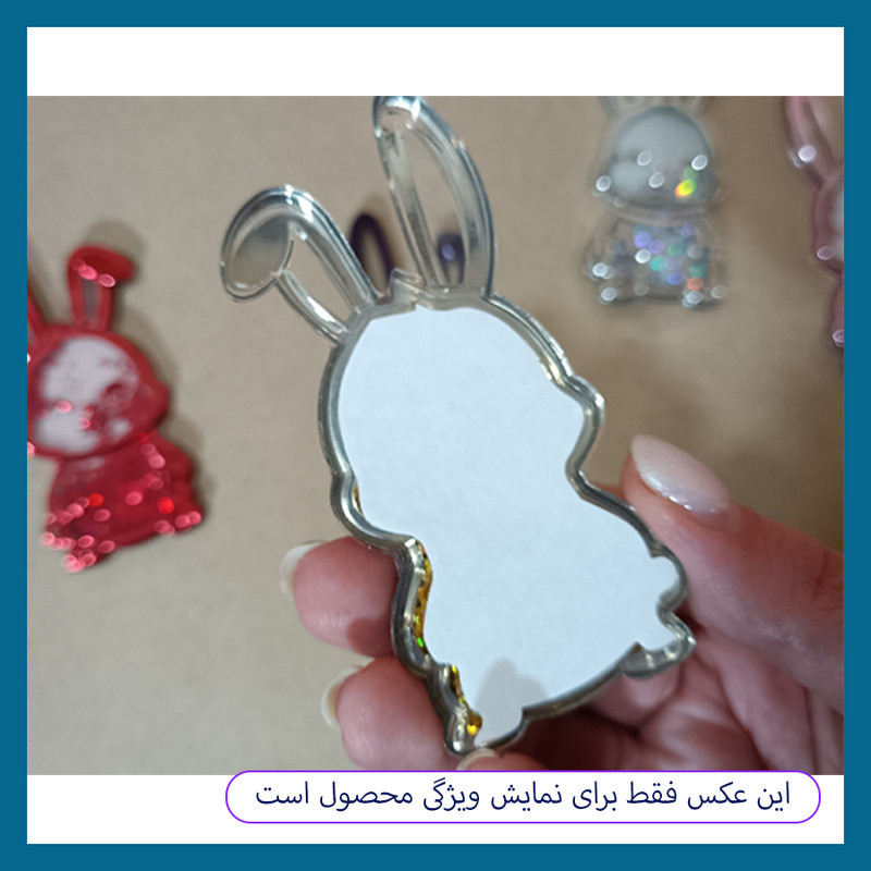 استیکر تزئینی موبایل و تبلت دراگون قاب مدل خرگوش