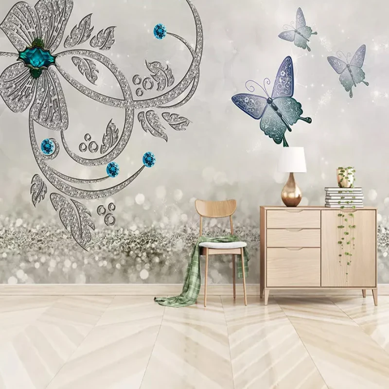 پوستر دیواری سه بعدی مدل پروانه نگینی DRVF1032