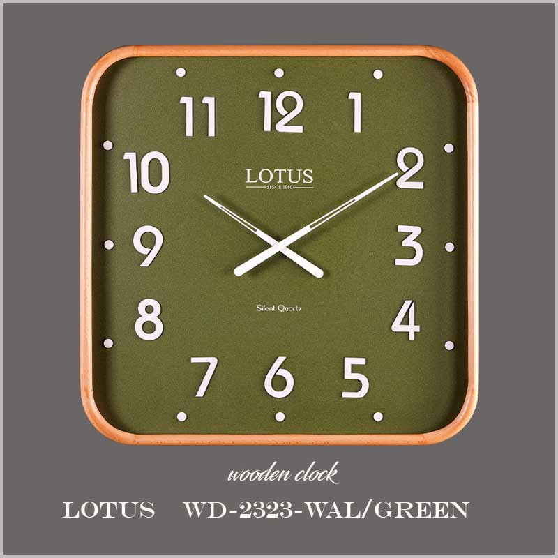 ساعت دیواری کوارتز لوتوس مدل WD-2323-WALGREEN