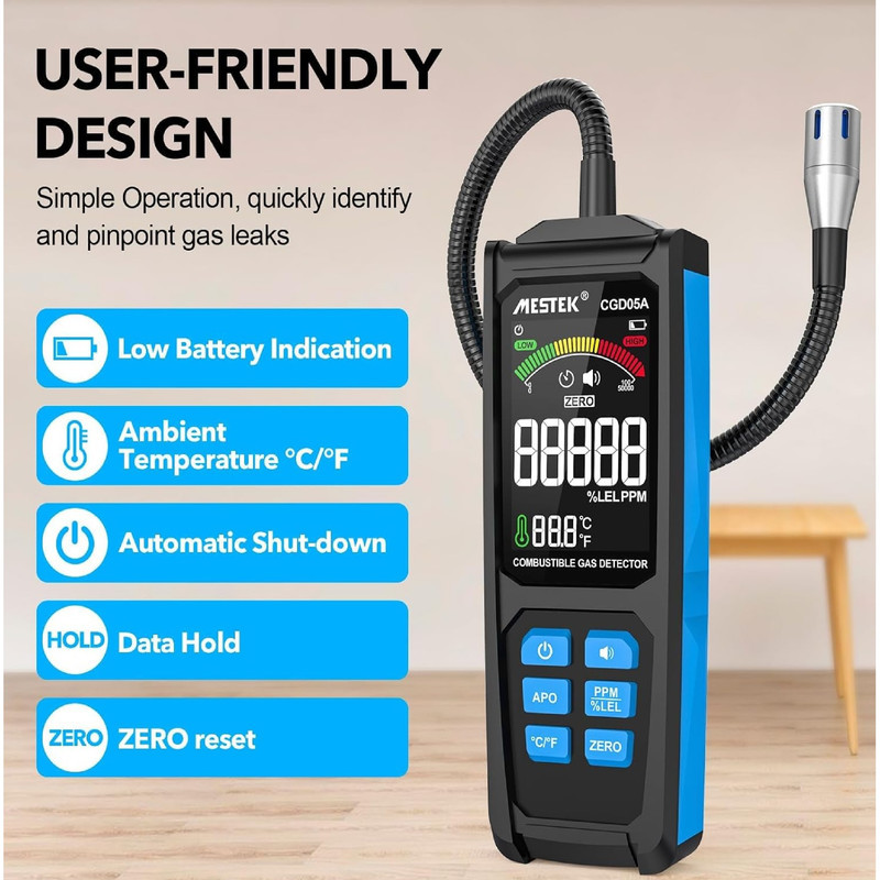 نشت یاب گاز دیجیتال مستک مدل CGD05A