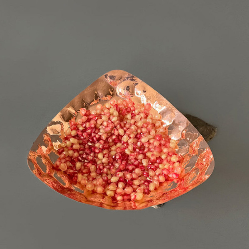 میوه خوری مسی مدل بدون پایه مدرن کد ZH341.1