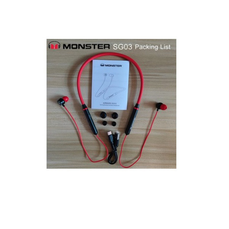 هدفون بی سیم مانستر مدل EMD SG03 BGTR NER TWS