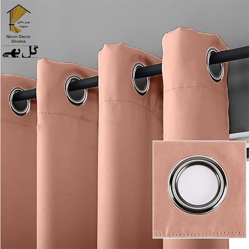 پرده نوین دکور سیلوانا مدل لاکچری 180 _ 1 سایز 180x140 سانتی‌متر