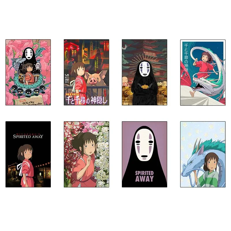 پوستر کارنيکا طرح شهر ارواح Spirited Away کد 64763 مجموعه 8 عددی