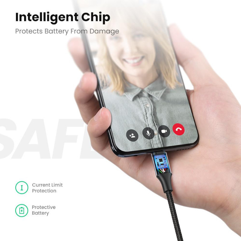 کابل تبدیل USB 2.0 به MICROUSB 2.0 یوگرین مدل US290 طول 2 متر