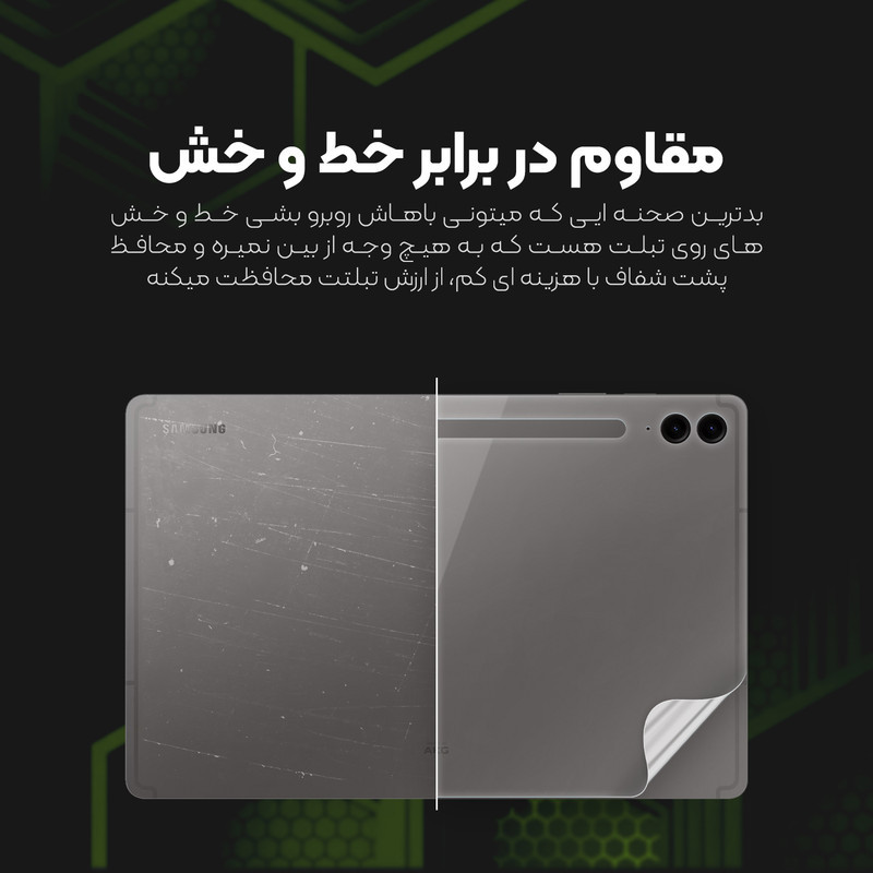 محافظ صفحه نمایش شفاف مولتی نانو مدل X-SFT مناسب برای تبلت مایکروسافت Surface Pro 7 Plus 12.3 inch به همراه محافظ پشت