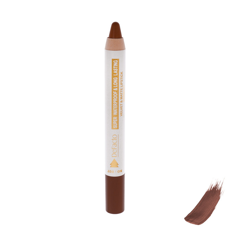 رژ لب مدادی مات دیفکتو مدل Waterproof شماره 7