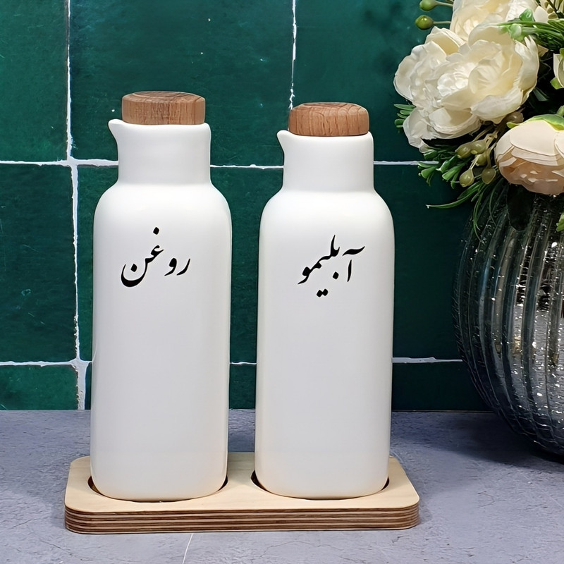 روغن ریز مدل ostovane مجموعه 2 عددی به همراه استند