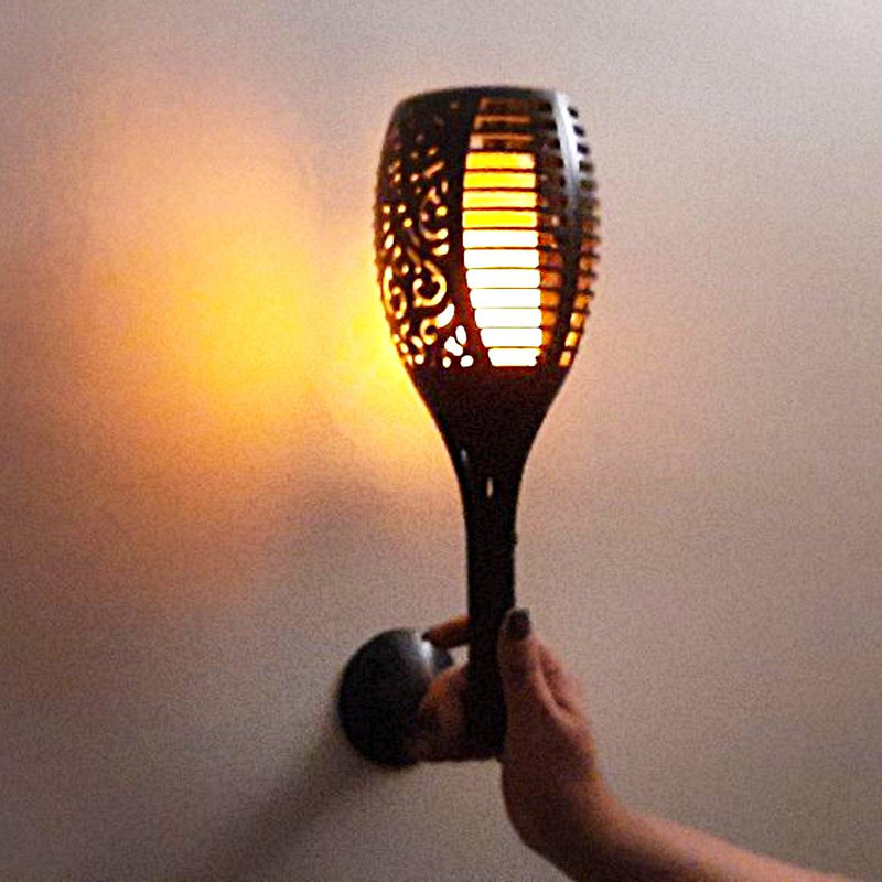 چراغ پارکی خورشیدی زمینی و دیواری مدل مشعل XF-6006