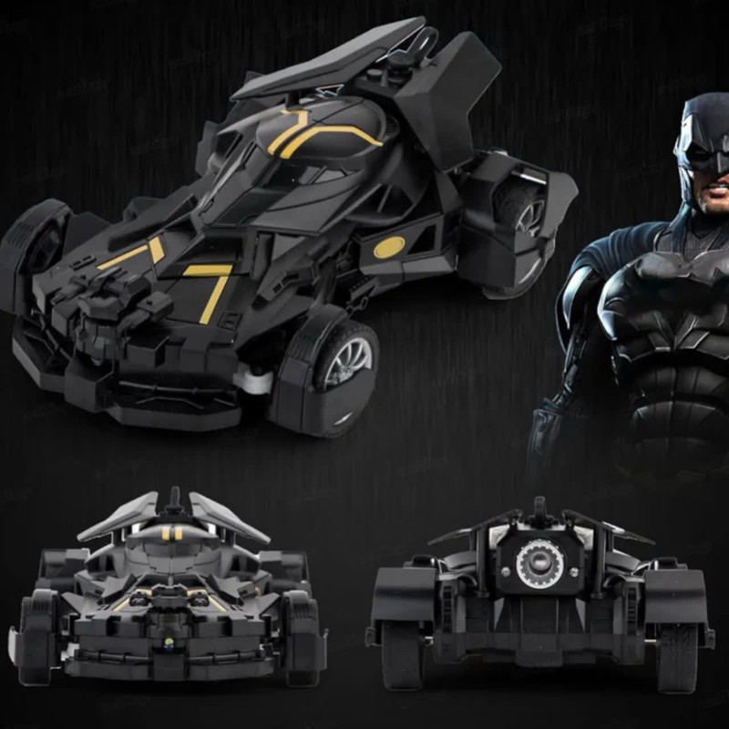 ماشین بازی کنترلی ناب سل مدل بتمن شارژی دودزا چراغدار همراه با فیگور بتمن BATMAN REMOTE CONTROL SPRAY CAR