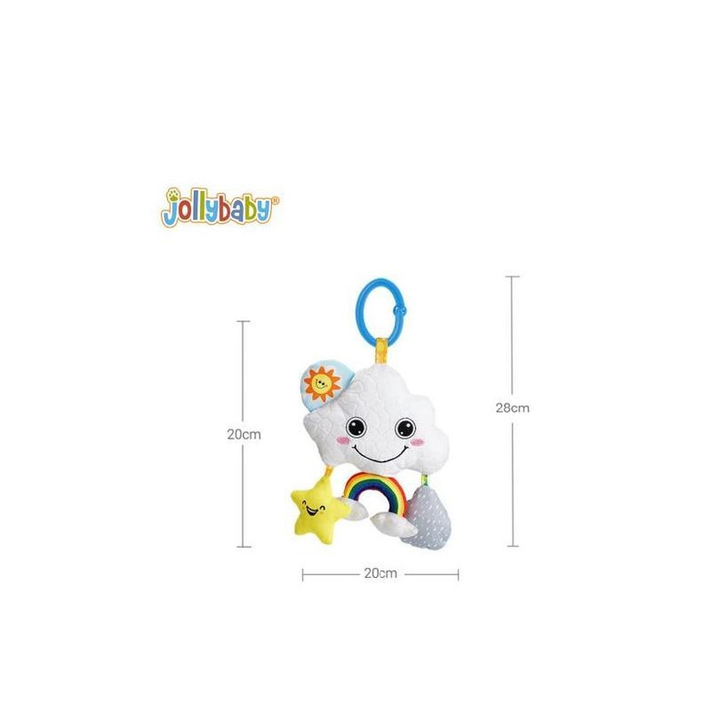آویز تخت کودک جولی بی بی مدل WLTH8258J طرح ابر