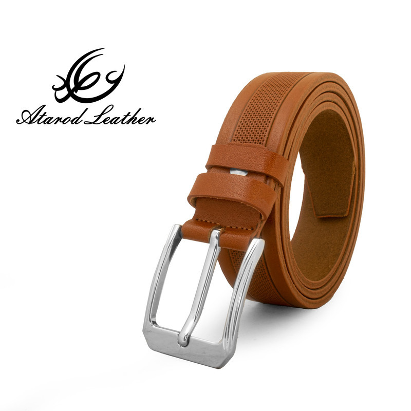 کمربند مردانه چرم عطارد مدل  چرم طبیعی گاومیش کد B35