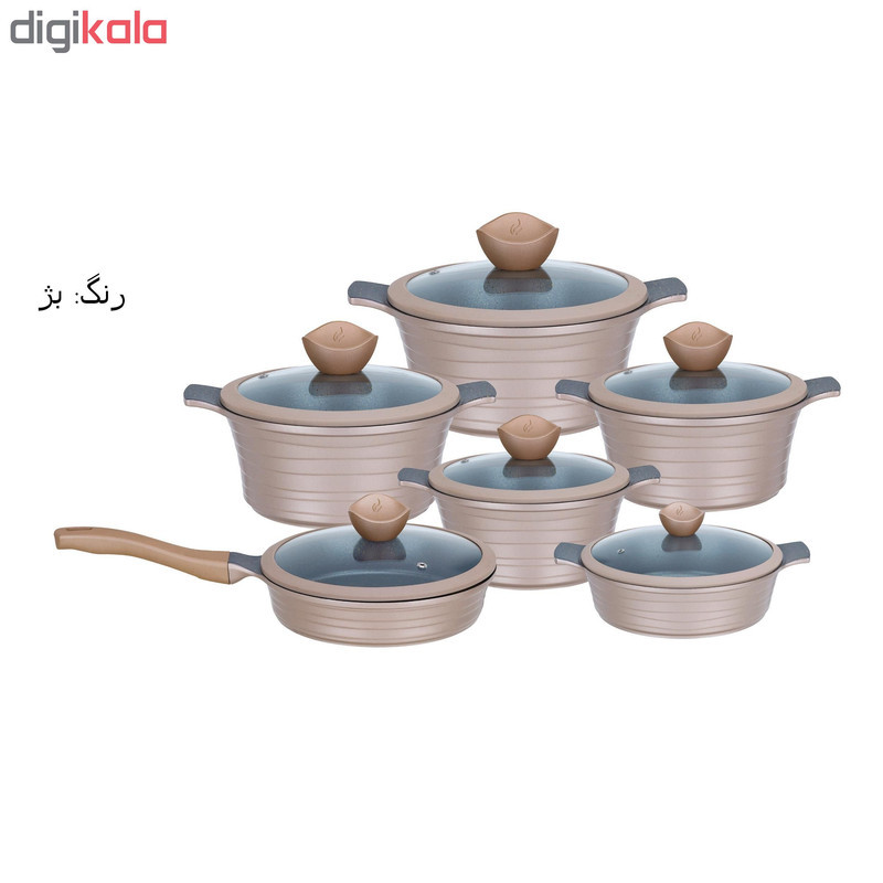 سرویس پخت و پز 12 پارچه جی فی نی مدل WAVE 01