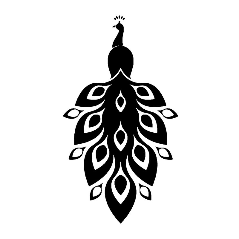 شابلون باتیس آرت طرح طاووس کد 443