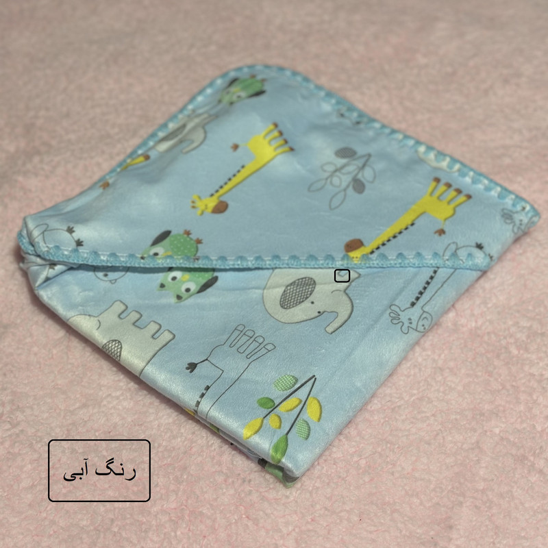 پتو نوزادی مدل Elephant And Giraffe -2024 سایز 80×80 سانتی متر