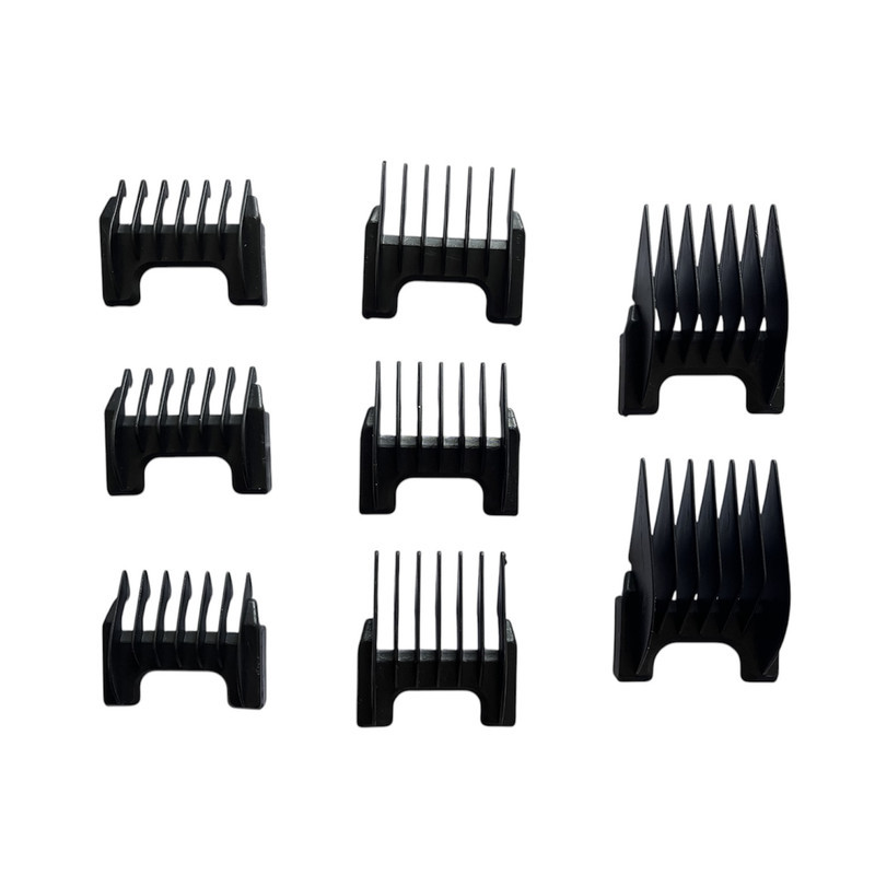 ست شانه ماشین اصلاح کد K501 مجموعه 8 عددی
