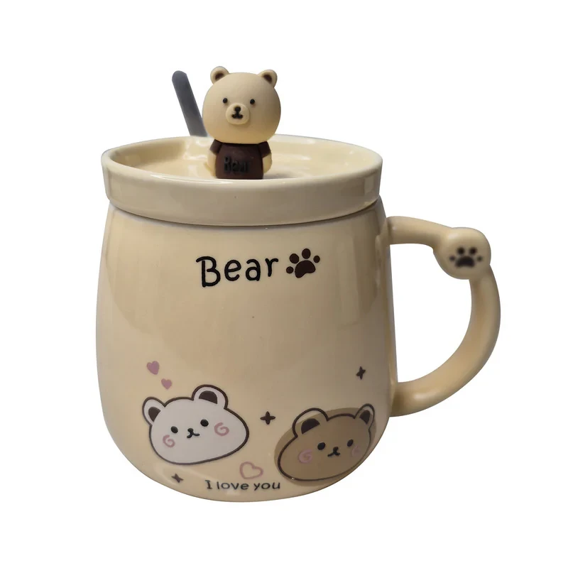 ماگ طرح خرس عاشق مدل Cute Bear