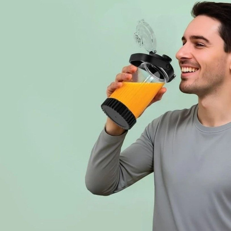 شیکر ورزشی پاورولوجی مدل Duomix گنجایش 0.6 لیتر