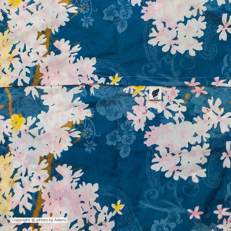 کاور لحاف آدنو مدل شکوفه کد CH60 دونفره سایز 220x240 سانتی متر