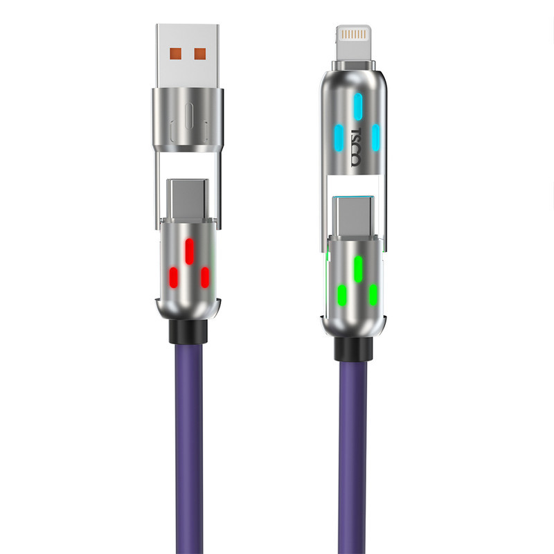 کابل تبدیل USBUSB-C به لایتنینگUSB-C تسکو مدل GCA 60 W طول 2 متر