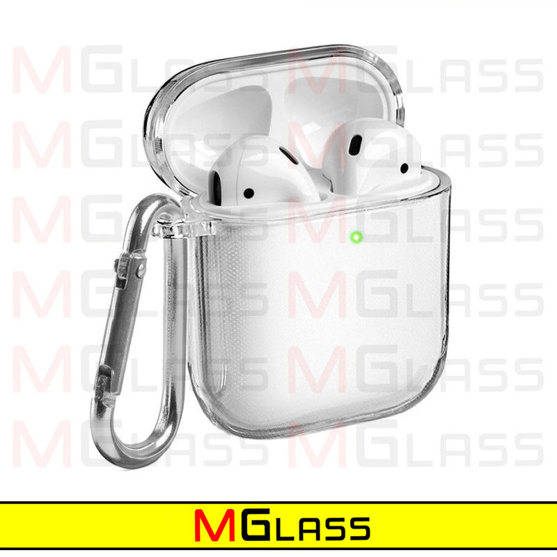 کاور ام‌گلس مدل Clear-MG مناسب برای کیس اپل ایرپاد Airpods 1  Airpods 2
