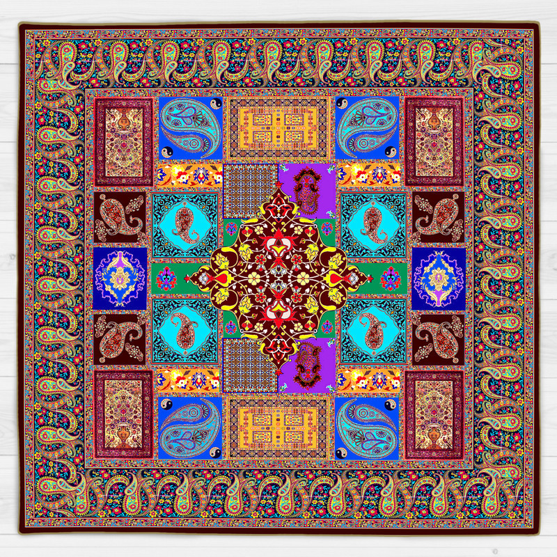 رومیزی طرح ترمه سنتی کد 9275.1
