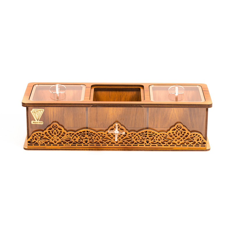 جعبه پذیرایی 3 خانه نارسی کد 03، مدل لوکسی، جنس MDF