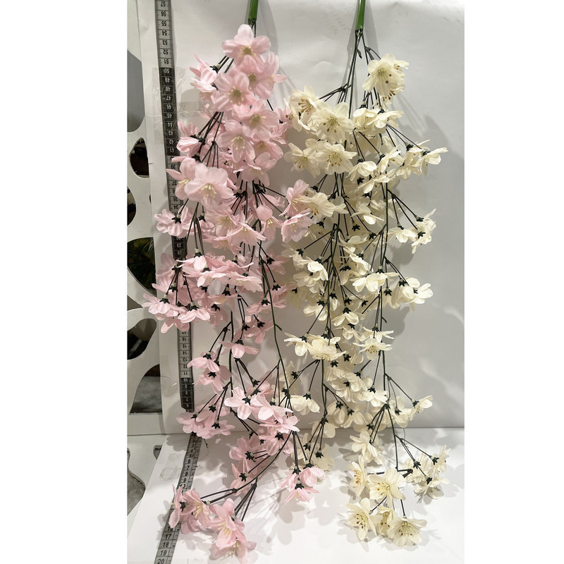 گل مصنوعی آویز مدل تیارا، ابعاد 10×10×60 سانتی‌متر، وزن 100 گرم