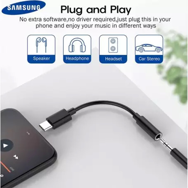 مبدل USB-C به AUX سامسونگ مدل EE-UC10J