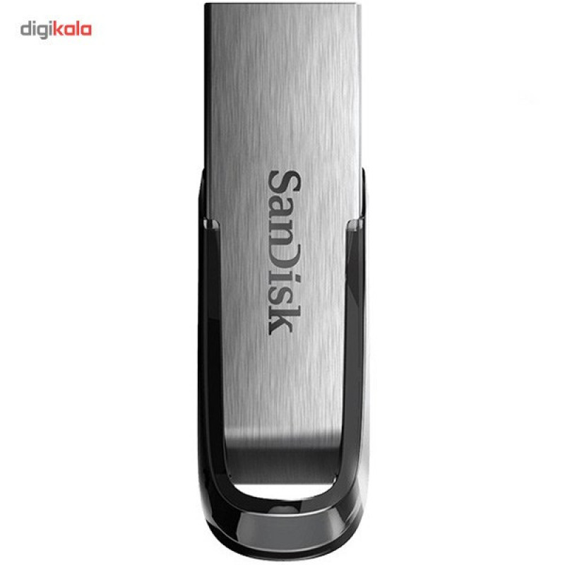فلش مموری سن دیسک مدل Ultra Flair CZ73 ظرفیت 16 گیگابایت با بدنه فلزی، پورت USB 3.0، سازگار با USB 2.0 و قابلیت رمزگذاری فایل‌ها