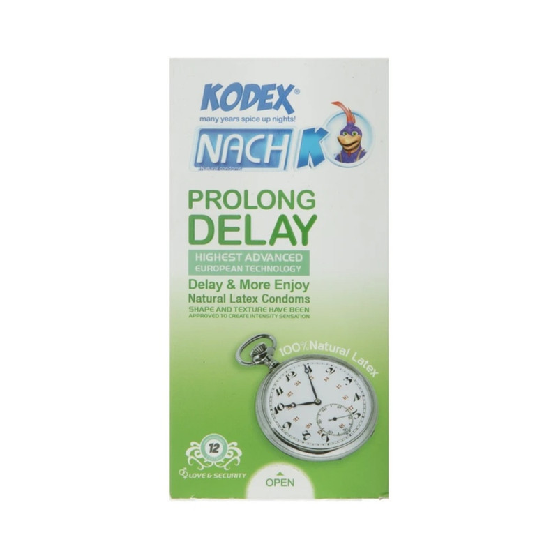 کاندوم تاخیری کاپوت مدل 45MIN بسته 12 عددی به همراه کاندوم تاخیری کدکس مدل PROLONG DELAY بسته 12 عددی