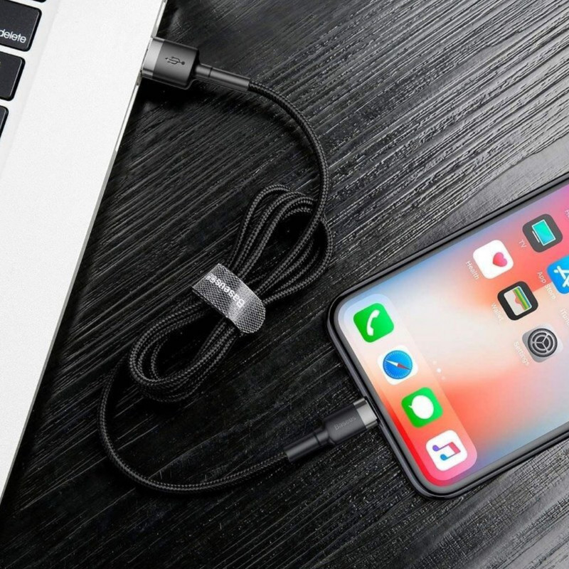 کابل تبدیل USB به لایتنینگ باسئوس مدل CALKLF-CG1 Cafule Cable طول 2 متر