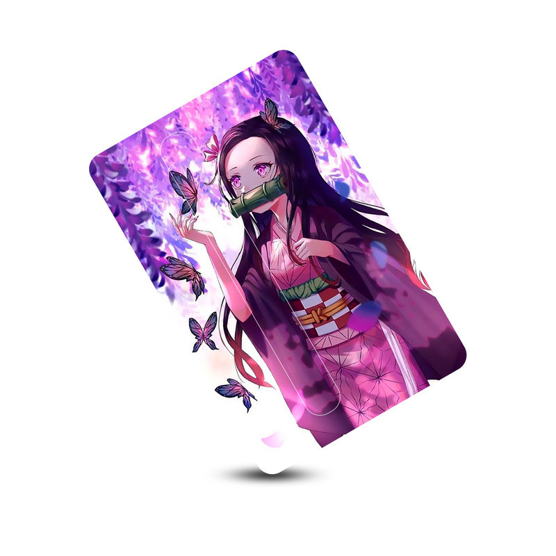 استیکر کارت پیکسل میکسل مدل انیمه kimetsu no yaiba شیطان کش نزوکو و شکوفه