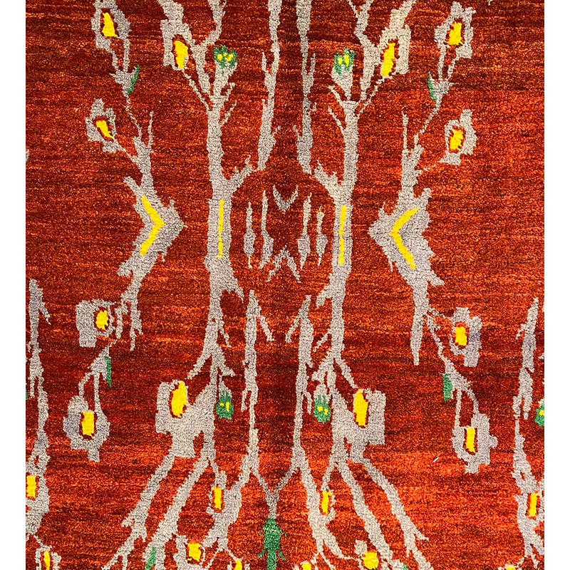 گبه دستبافت  قشقایی سه متری کد NKP.RJ0011 زمینه قرمز