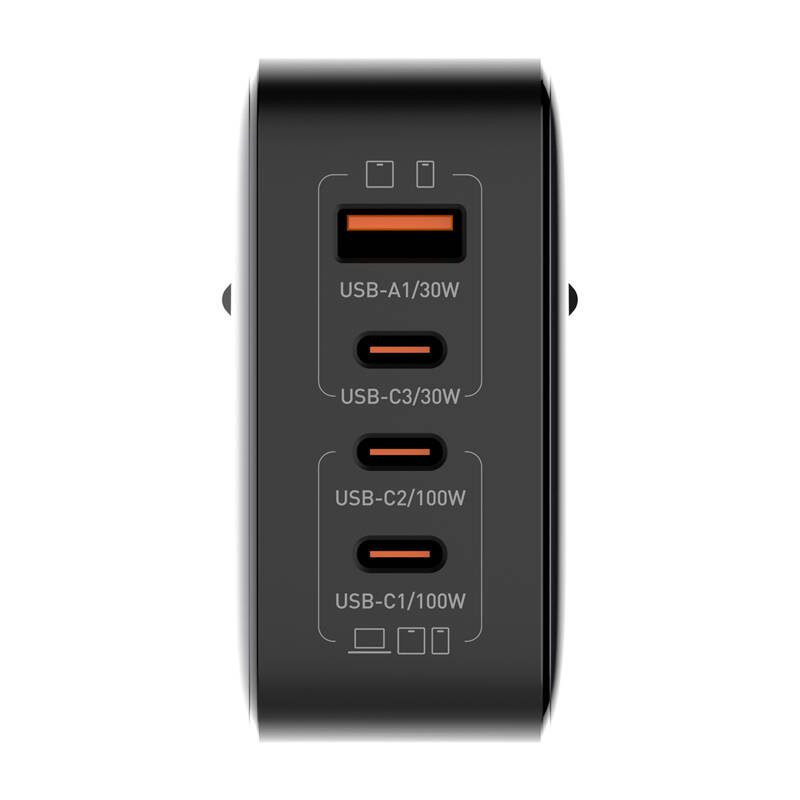 شارژر دیواری 100 وات الدینیو مدل Q408 به همراه کابل USB-C