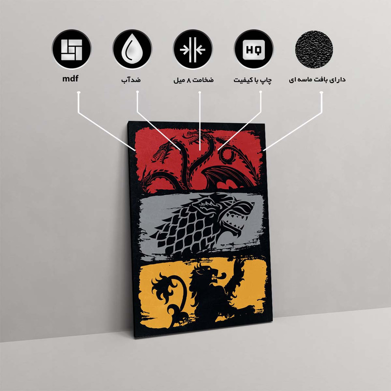 تابلو شاسی مدل Game of Thrones کد S-2261