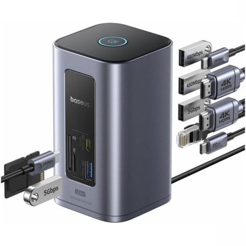 هاب 12 پورت USB-C بیسوس مدل BS-OH198